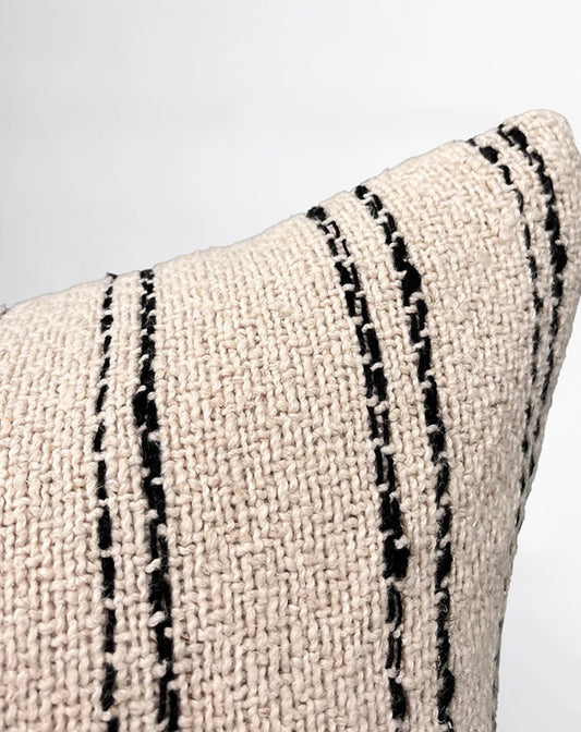 Alba Cushion - Black 50x50