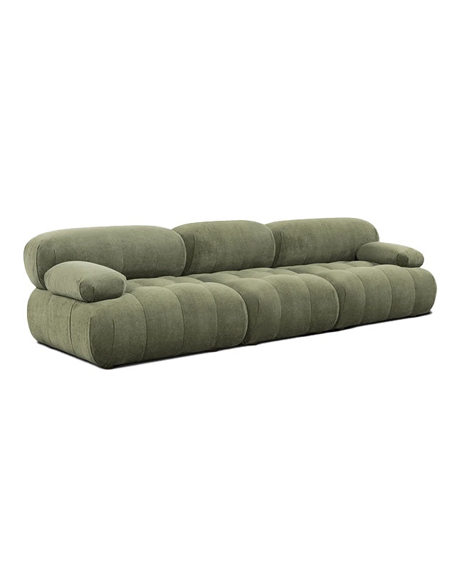 Solene 3s Sofa - Olive