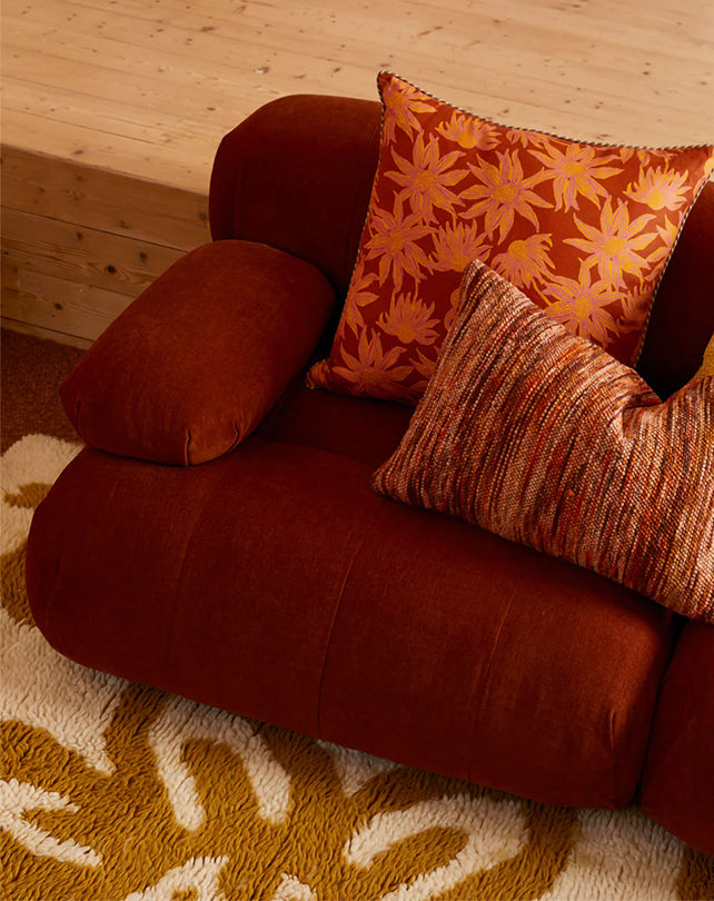 Solene 3s Sofa - Terracotta