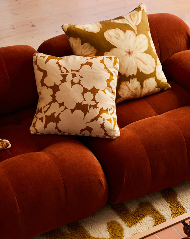 Solene 3s Sofa - Terracotta