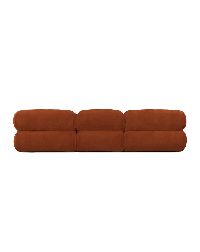 Solene 3s Sofa - Terracotta