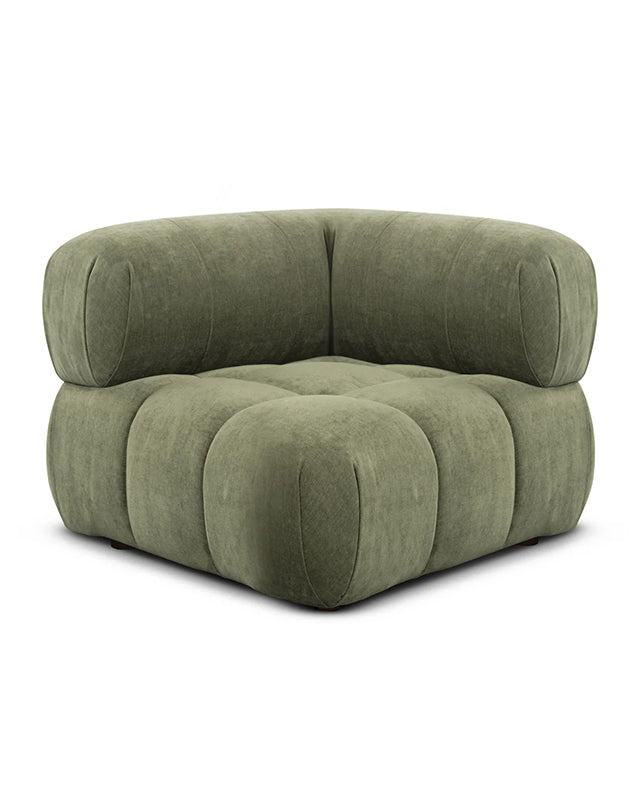 Solene 3s Sofa - Olive