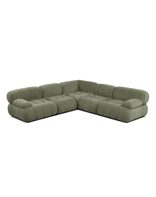Solene 3s Sofa - Olive