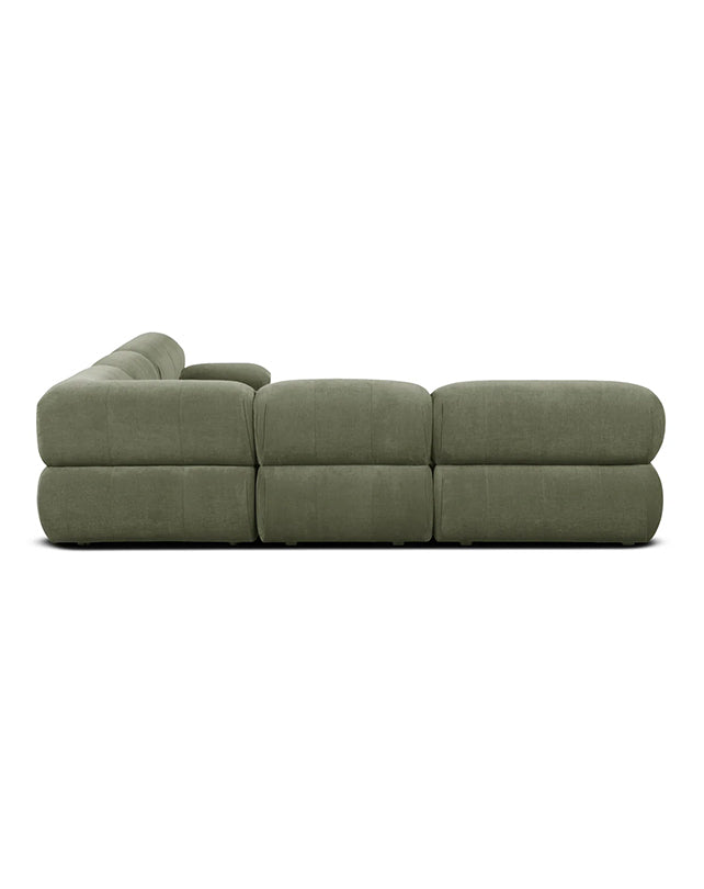 Solene 3s Sofa - Olive