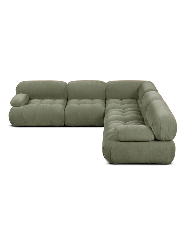 Solene 3s Sofa - Olive