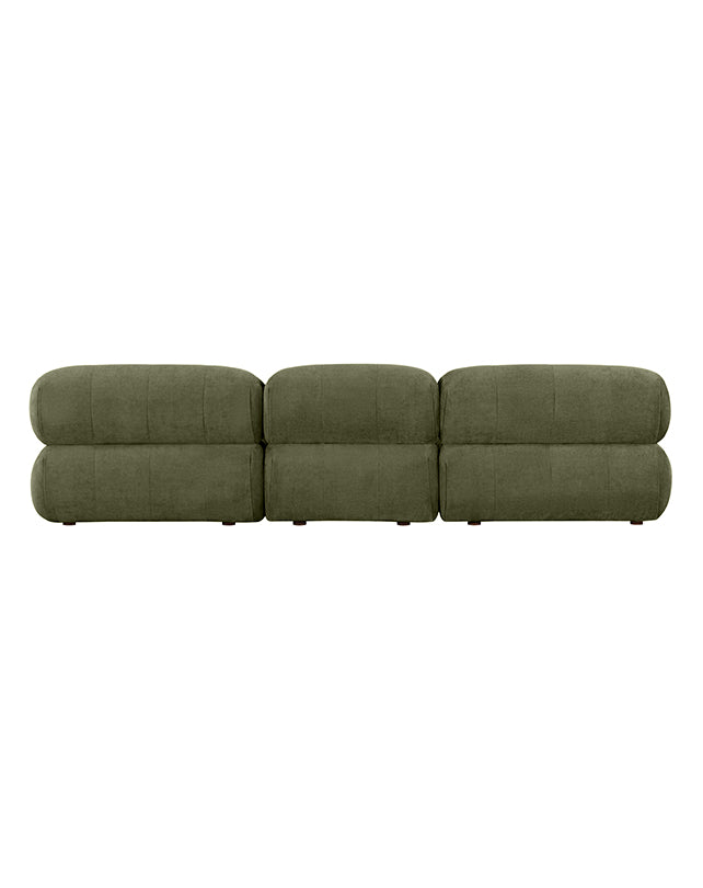 Solene 3s Sofa - Olive