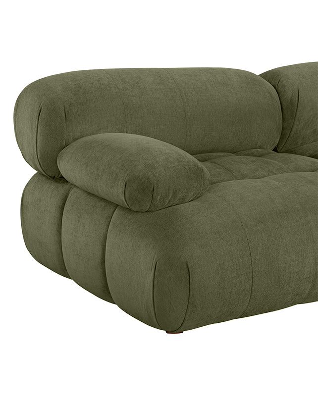 Solene 3s Sofa - Olive