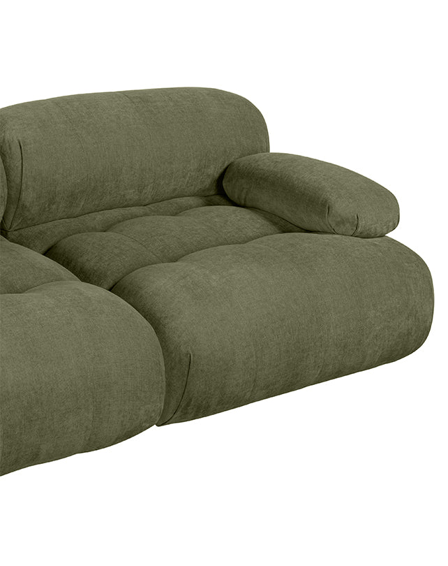 Solene 3s Sofa - Olive