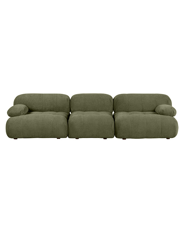 Solene 3s Sofa - Olive