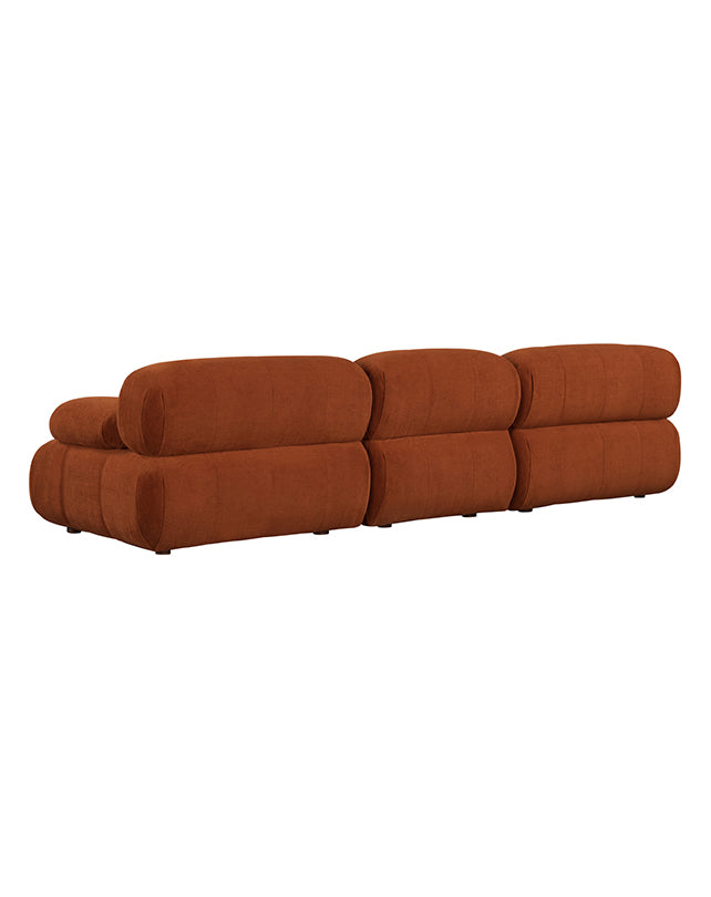 Solene 3s Sofa - Terracotta