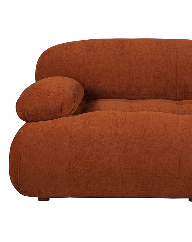 Solene 3s Sofa - Terracotta
