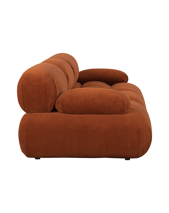 Solene 3s Sofa - Terracotta