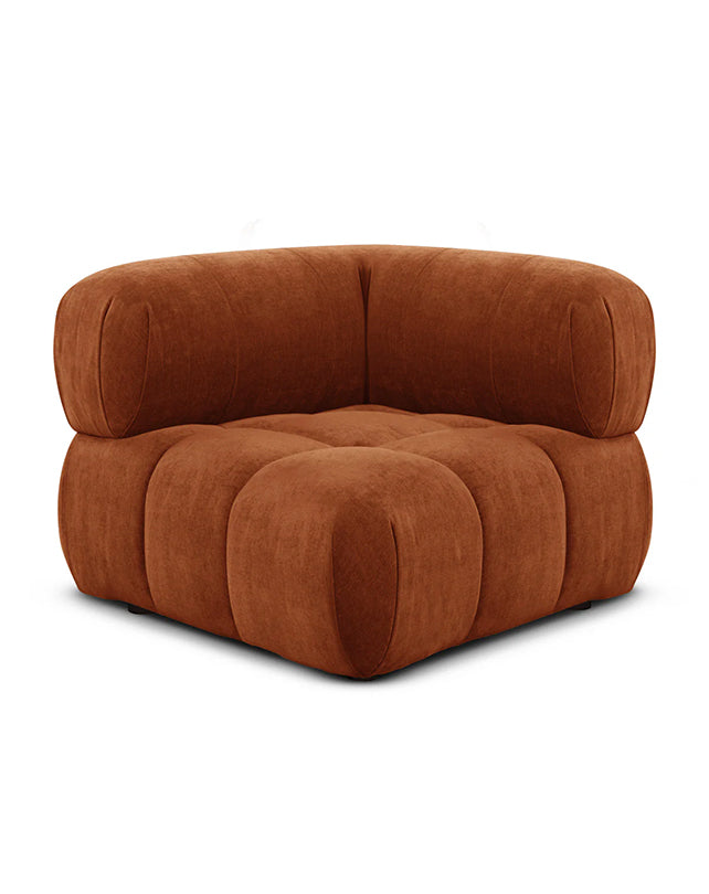 Solene 3s Sofa - Terracotta