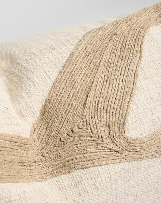 Zanth Cushion - Ivory/Natural