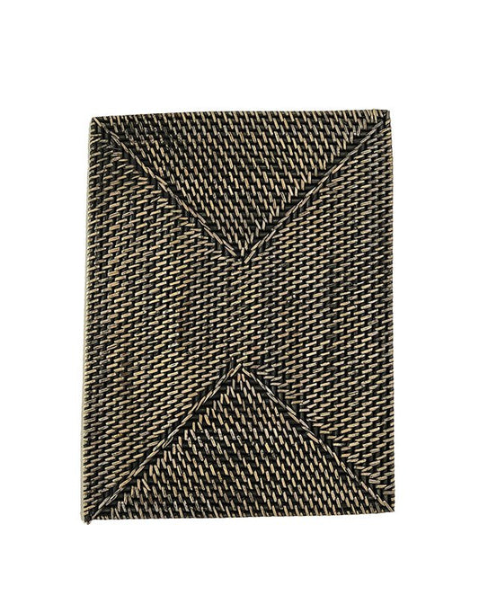 Black Rattan Placemat - Rectangle - Homewares - Republic Home