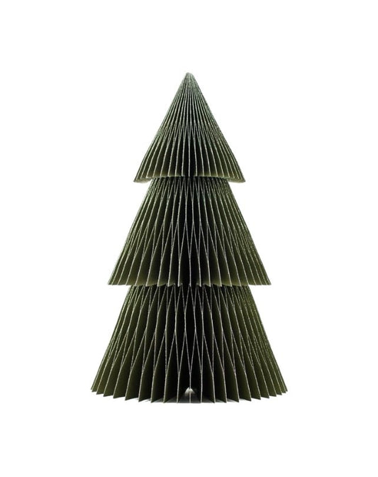 Deluxe Tree Standing Olive Green with Silver Glitter Edge - Homewares - Republic Home