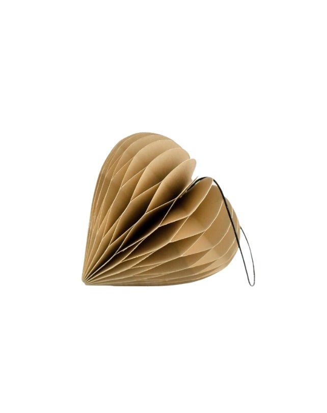 Flaxseed Paper Heart Ornament - Homewares - Republic Home