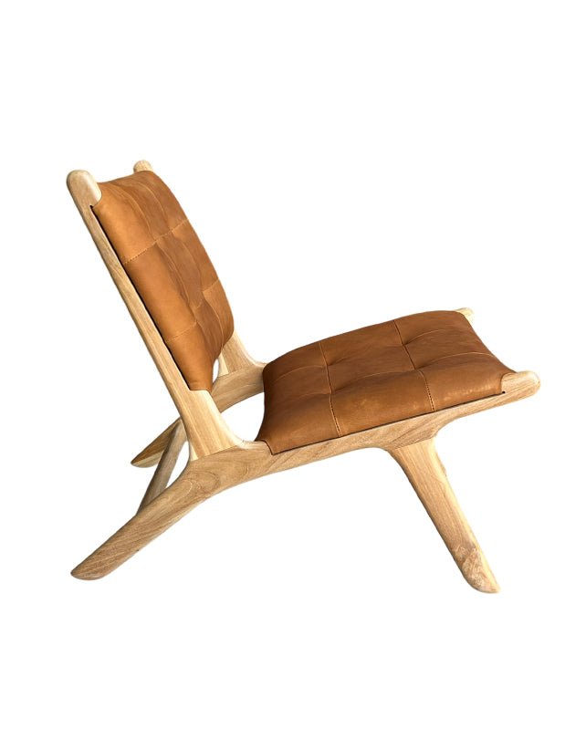 Marlboro Plush Chair (Nubuck Camel) - Furniture - Republic Home