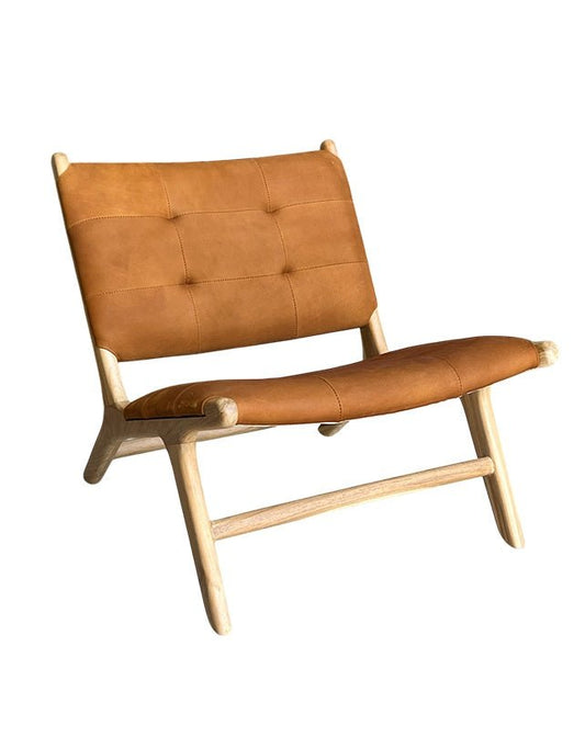 Marlboro Plush Chair (Nubuck Camel) - Furniture - Republic Home