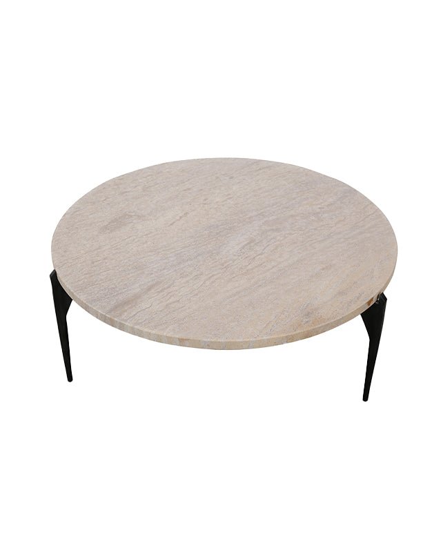 Naxos Coffee Table (Travertine) - Furniture - Republic Home