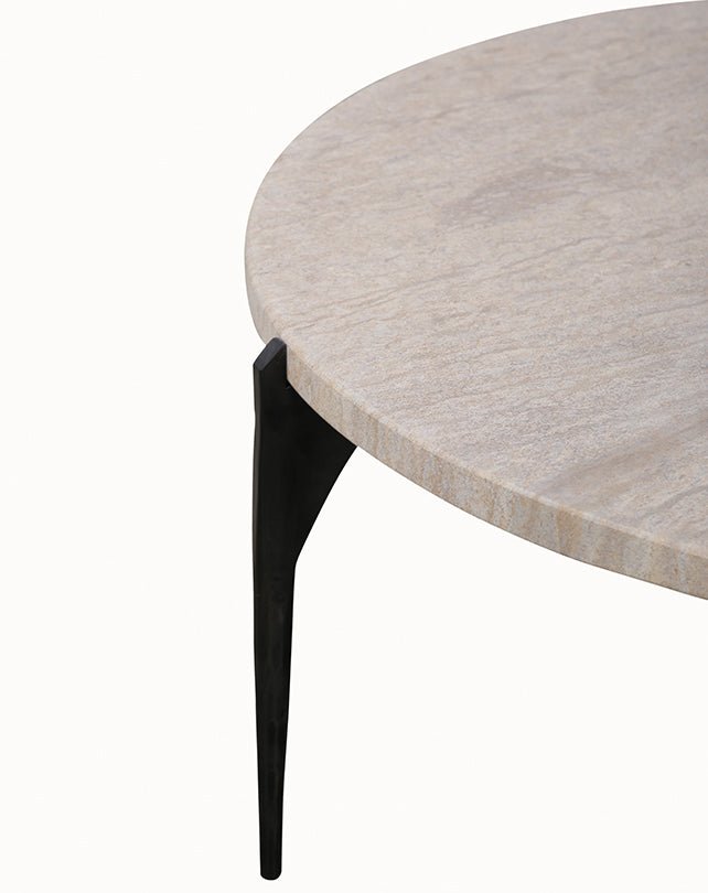 Naxos Coffee Table (Travertine) - Furniture - Republic Home