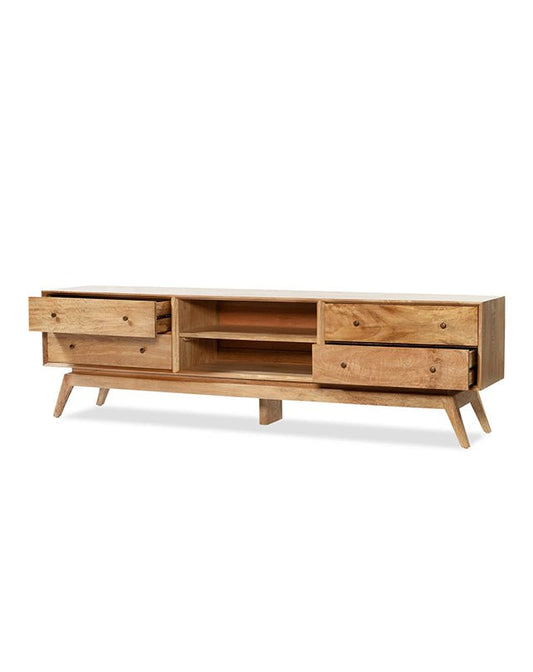 Sari Entertainment Unit 4 drw 2 shelf - Furniture - Republic Home