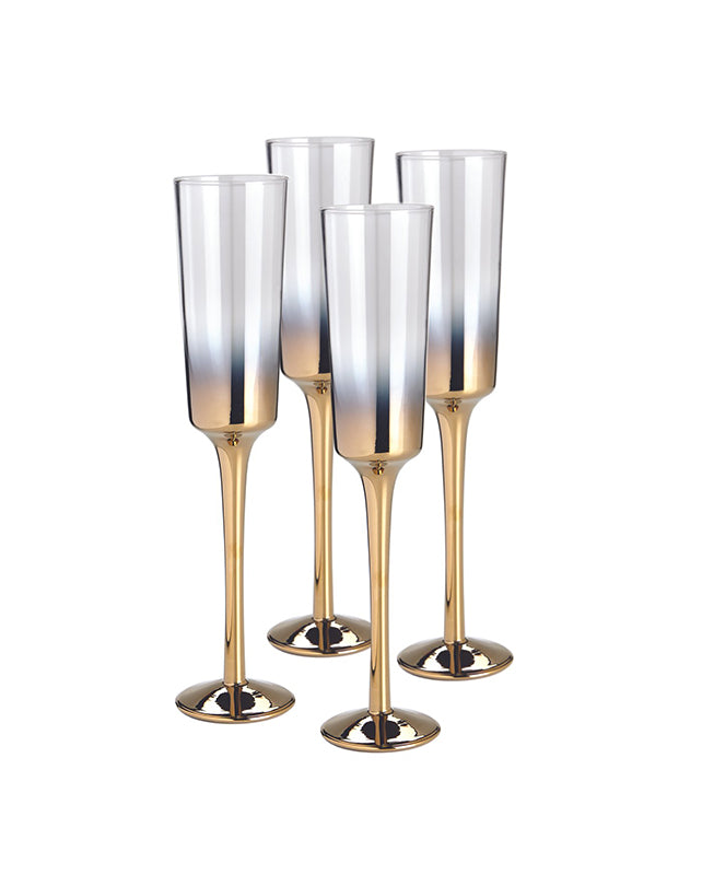 Cariso Set of 4 Champagne Flutes