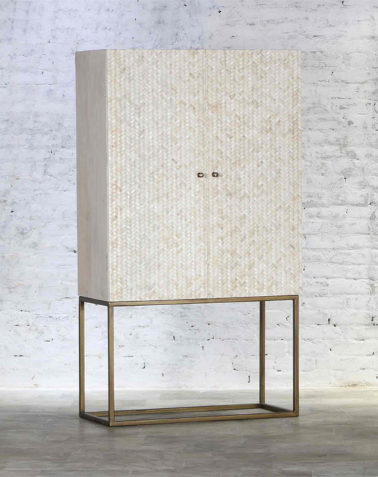 Emlyn Bone Inlay Cabinet - Republic Home - Furniture