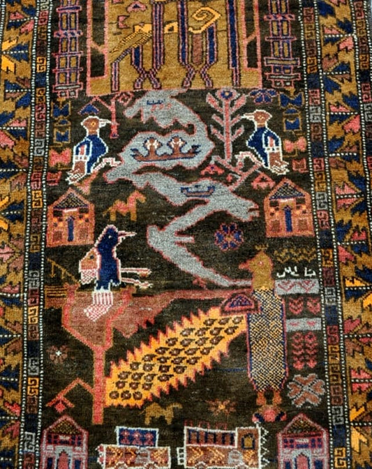 Balouch Herat Rug 140x85cm - Rugs - Republic Home