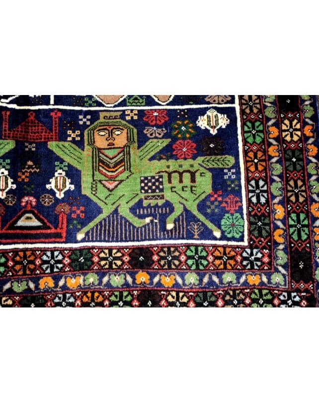 Balouch Herat Rug (Map) 209x122cm - Rugs - Republic Home