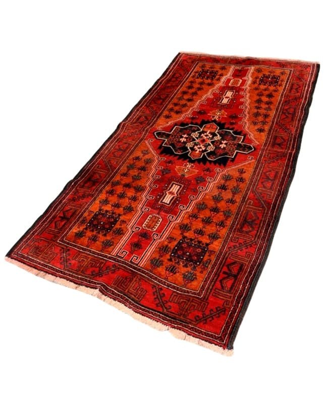 Balouch Red Medallion Rug 215x106cm - Rugs - Republic Home