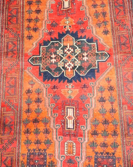 Balouch Red Medallion Rug 215x106cm - Rugs - Republic Home