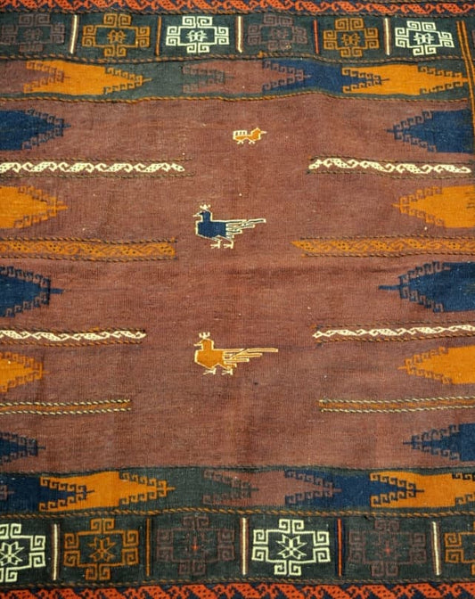 Balouch Sofreh Kilim 130x128cm - Rugs - Republic Home