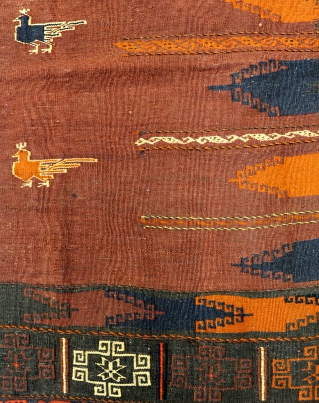 Balouch Sofreh Kilim 130x128cm - Rugs - Republic Home