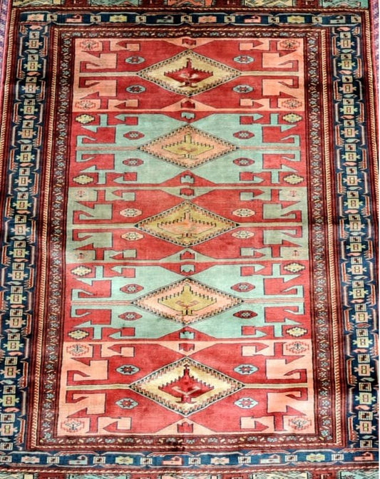 Caucasian 5 Medallion Rug 144x104cm - Rugs - Republic Home