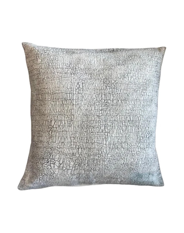 Cracked Earth Charcoal Batik Cushion - Cushion - Republic Home
