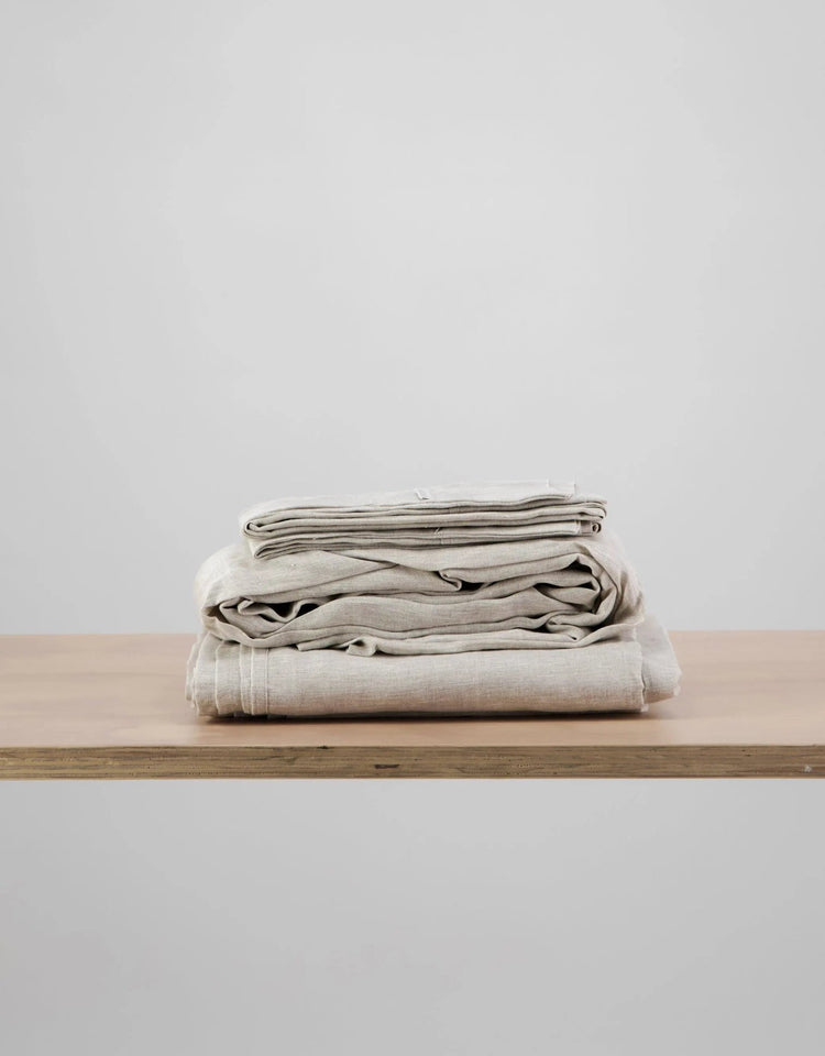 European Linen Sheet Set — Omni Natural - Bed Sheets - Republic Home