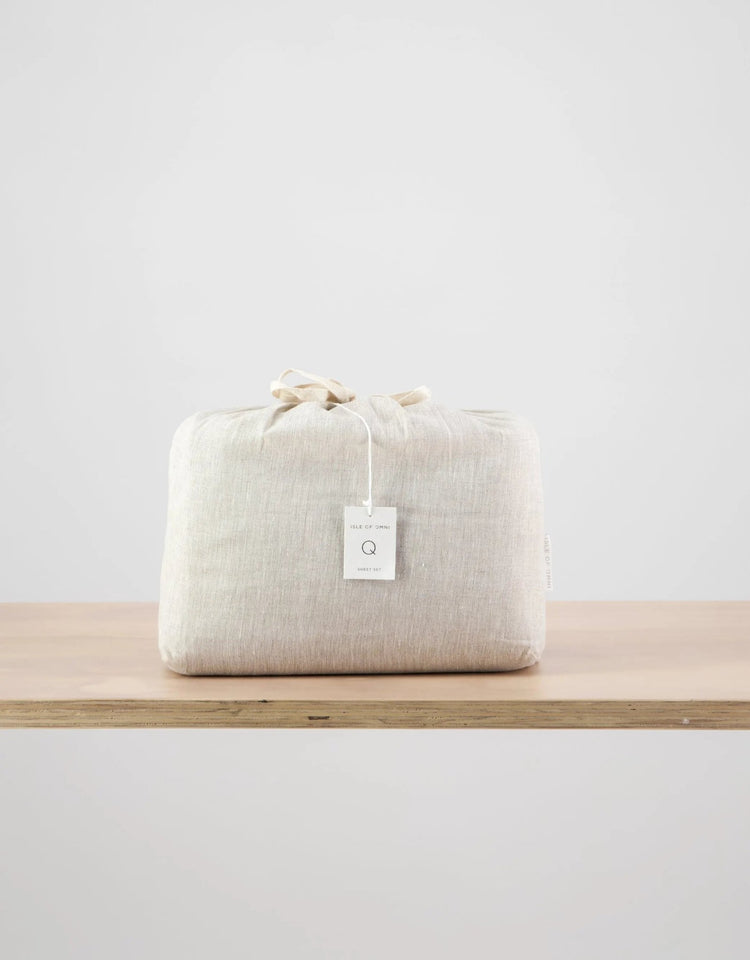 European Linen Sheet Set — Omni Natural - Bed Sheets - Republic Home