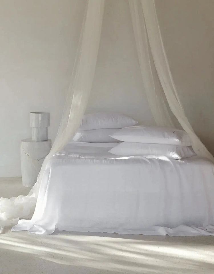 European Linen Sheet Set — White - Sheets - Republic Home