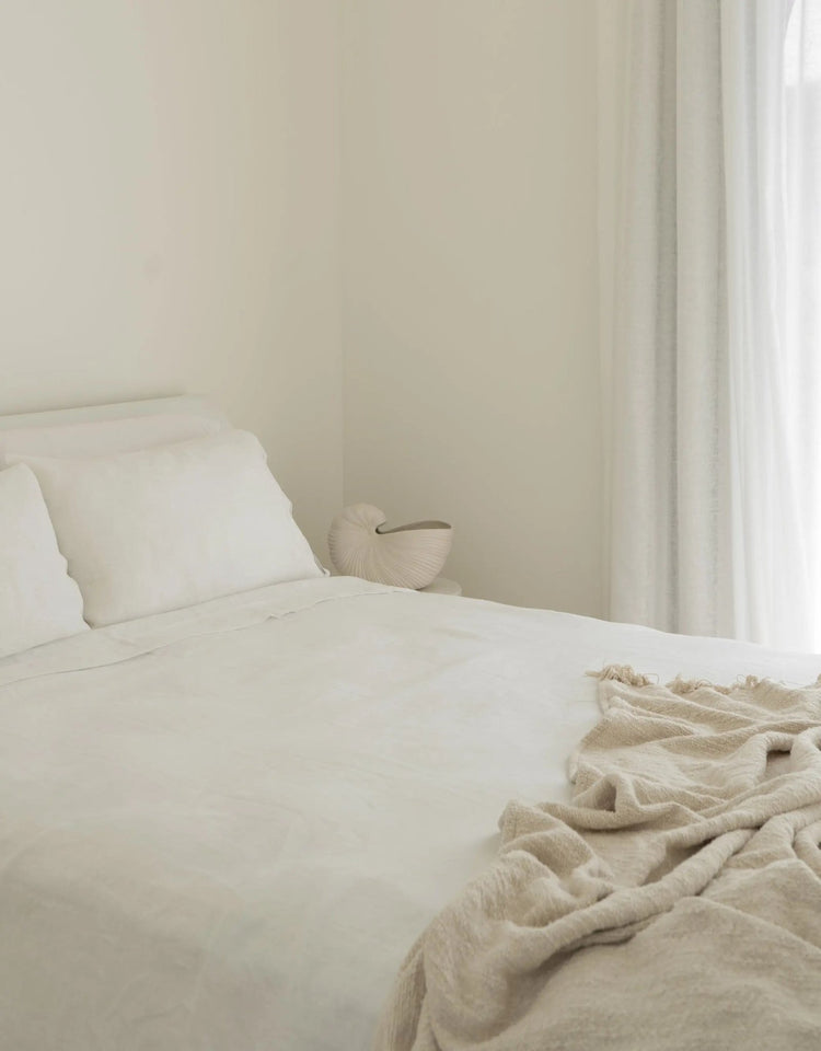 European Linen Sheet Set — White - Sheets - Republic Home