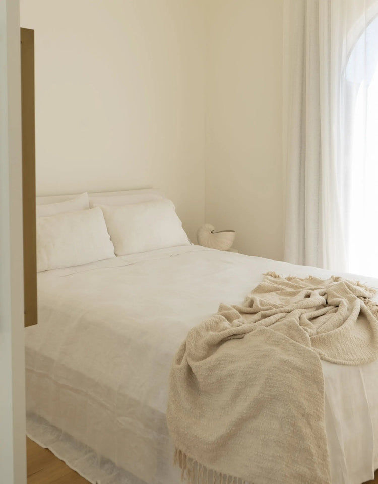 European Linen Sheet Set — White - Sheets - Republic Home
