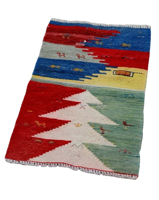 Gabbeh Kilim Mat 80x50cm - Rugs - Republic Home