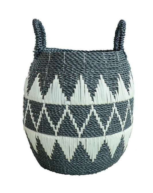 Gentong Basket with Triangle Motif - Homewares - Republic Home