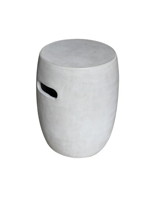 Grey Round Terrazzo Stool - Furniture - Republic Home