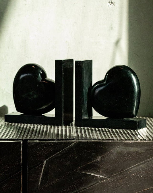 Heart Shaped Bookend Pair - Homewares - Republic Home