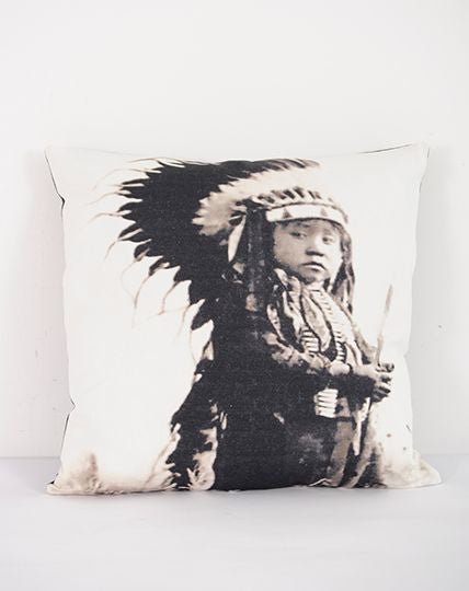 Native American Boy cushion - Cushion - Republic Home