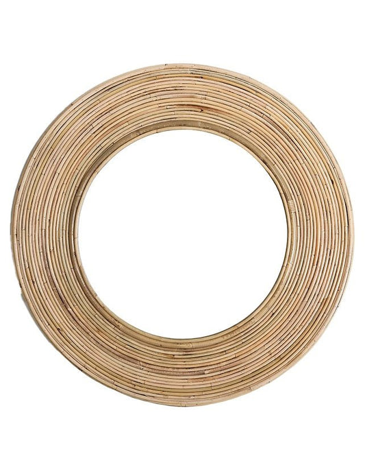 Orbit Round Cane Mirror - Furniture - Republic Home