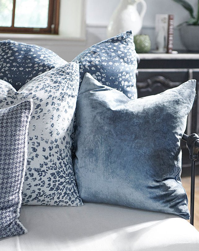 Precious Velvet Cushion 60x60 - Sapphire - Cushion - Republic Home