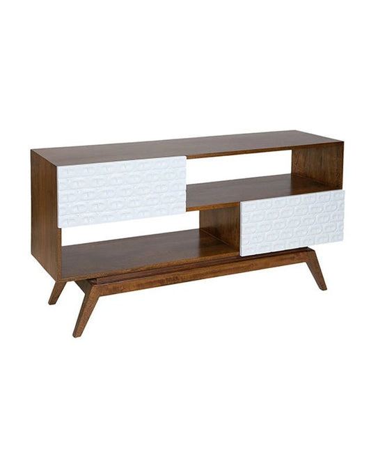 Sari Classic Ent. Unit w/2 carved drw - Furniture - Republic Home