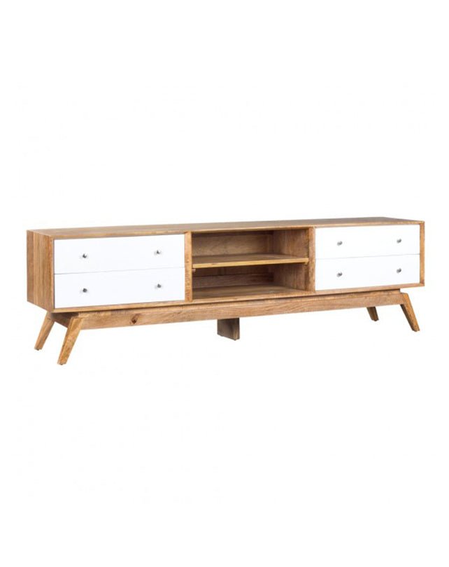 Sari Entertainment Unit 4 drw 2 shelf - Furniture - Republic Home